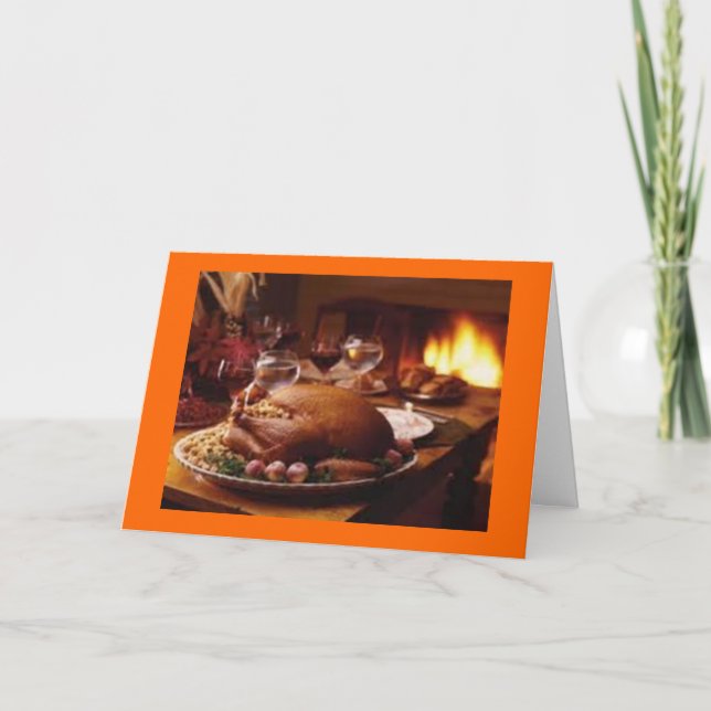 Cartes Pour Fêtes Annuelles Bénédiction de Thanksgiving (Devant)
