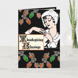 Cartes Pour Fêtes Annuelles Bénédiction de Thanksgiving