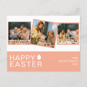 Cartes Pour Fêtes Annuelles Bénédiction moderne élégante Famille de Pâques Tro