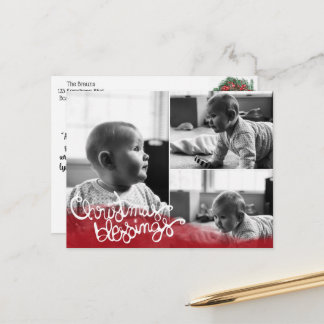 Cartes Pour Fêtes Annuelles Bénédictions de Noël