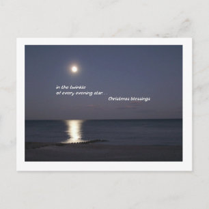 Cartes Pour Fêtes Annuelles Bénédictions de Noël de soirée