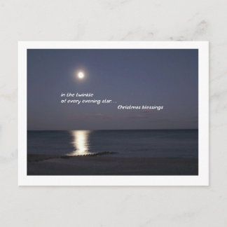 Cartes Pour Fêtes Annuelles Bénédictions de Noël de soirée