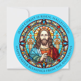 Cartes Pour Fêtes Annuelles Bénédictions de Pâques chrétiennes élégantes 