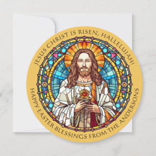 Cartes Pour Fêtes Annuelles Bénédictions de Pâques Jésus-Christ Religieux