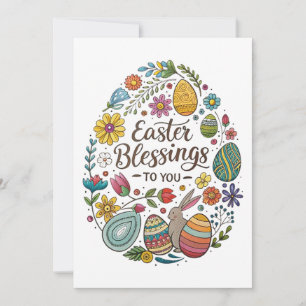 CARTES POUR FÊTES ANNUELLES BÉNÉDICTIONS DE PÂQUES POUR VOUS