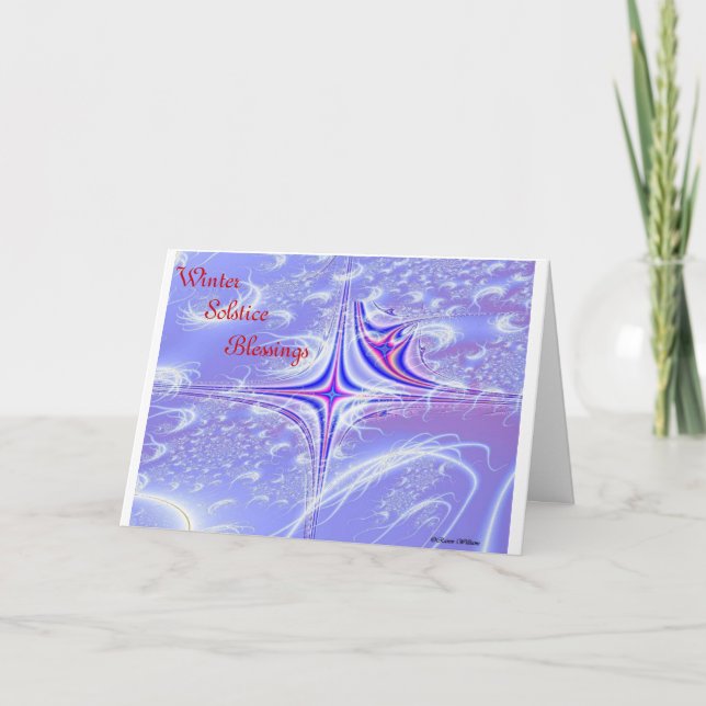Cartes Pour Fêtes Annuelles Bénédictions de solstice d'hiver (Devant)