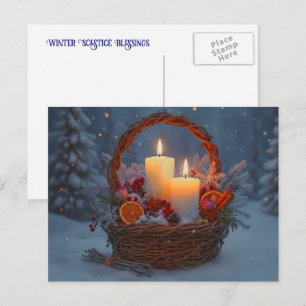 Cartes Pour Fêtes Annuelles Bénédictions du solstice d'hiver Yule Épices