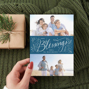 Cartes Pour Fêtes Annuelles Bénédictions écrites à la main 2 Photo