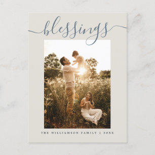 Cartes Pour Fêtes Annuelles Bénédictions modernes Crème Noël vacances