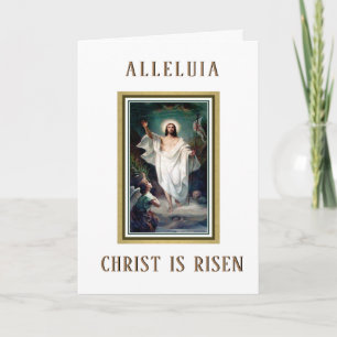 Cartes Pour Fêtes Annuelles Bénédictions religieuses de Pâques Prière