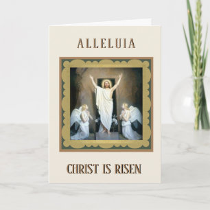 Cartes Pour Fêtes Annuelles Bénédictions religieuses de Pâques Prière Traditio