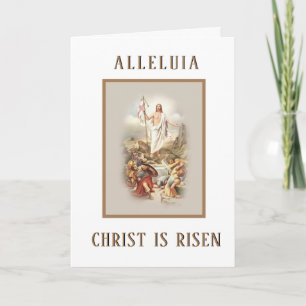 Cartes Pour Fêtes Annuelles Bénédictions religieuses traditionnelles de Pâques