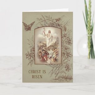 Cartes Pour Fêtes Annuelles Bénédictions religieuses traditionnelles de Pâques