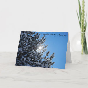 Cartes Pour Fêtes Annuelles Bénédictions sincères de Noël