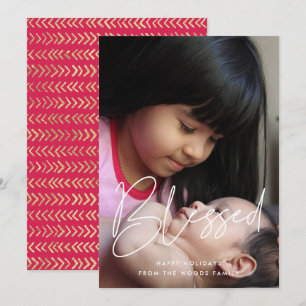 Cartes Pour Fêtes Annuelles Bénéficiez d'une photo Inspirationnelle minimalist