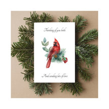 Bereaved Parent Thinking of You Christmas Card
