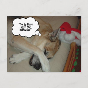 Cartes Pour Fêtes Annuelles Berger allemand de Noël