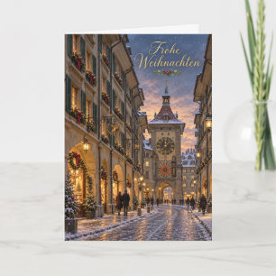Cartes Pour Fêtes Annuelles Bern Zytglogge Joyeux Noël