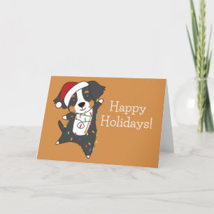 Cartes Pour Fêtes Annuelles Bernese Joyeux Noël Joyeux Chiens de Noël