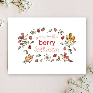 Cartes Pour Fêtes Annuelles Berry Best Maman Fraise Fête des Mères