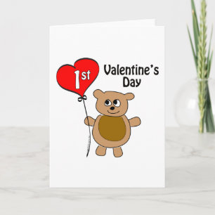 Cartes Pour Fêtes Annuelles Berry Cute Babys 1st Valentine's Day