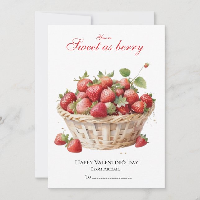 Cartes Pour Fêtes Annuelles Berry Sweet Valentine's day (Devant)