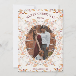 Cartes Pour Fêtes Annuelles Berry Wreath photo encadrée