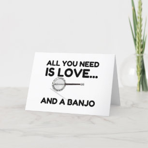 CARTES POUR FÊTES ANNUELLES BESOIN D'AMOUR ET DE BANJO
