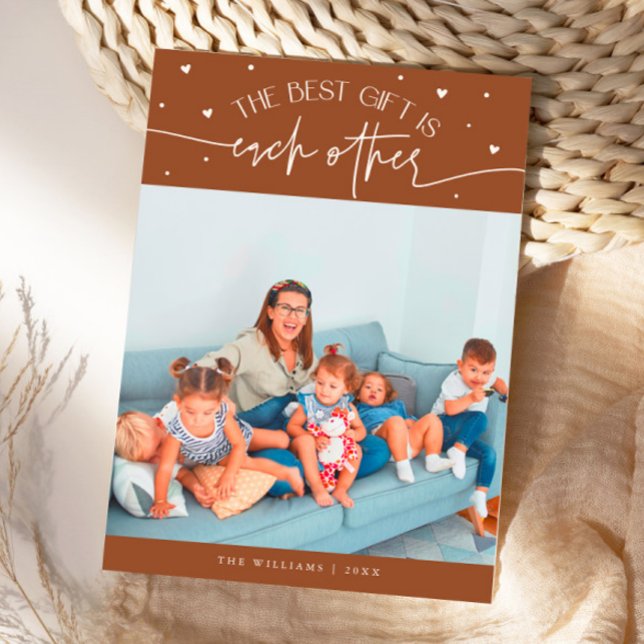 Cartes Pour Fêtes Annuelles Best Gift Terracotta Valentines Day Photo (Créateur téléchargé)