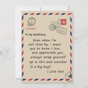 Cartes Pour Fêtes Annuelles Bestfriend Gift   À Mon Bestami Je T'Aime