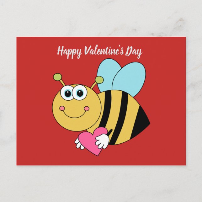 Cartes Pour Fêtes Annuelles Bête Heureuse Sainte-Valentin (Devant)