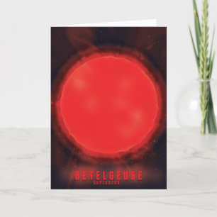Cartes Pour Fêtes Annuelles betelgeuse supernova Art spatial