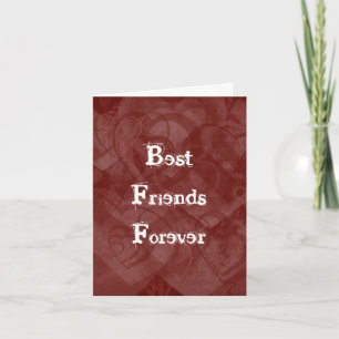 Cartes Pour Fêtes Annuelles BFF - Grunge Style Valentine Card