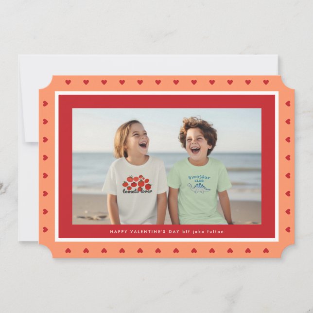 Cartes Pour Fêtes Annuelles BFF VALENTINE HEARDS FRAMES CLASSROOM photo (Devant)