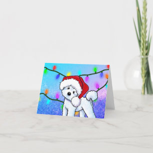 Cartes Pour Fêtes Annuelles Bichon de Noël KiniArt