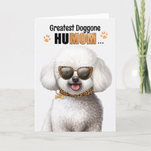 Cartes Pour Fêtes Annuelles Bichon Frise Chien plus grand HuMOM Fête des Mères