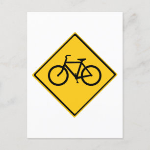 Cartes Pour Fêtes Annuelles Bicyclette pour panneau routier