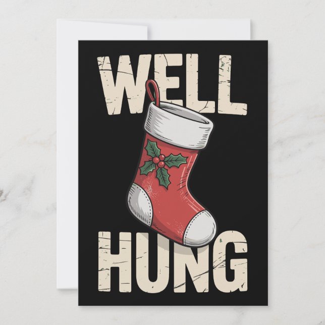 Cartes Pour Fêtes Annuelles Bien Accroché Sale Noël Stocking Fête Xmas (Devant)