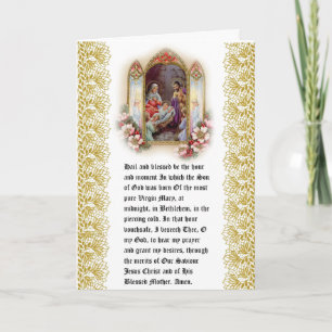 Cartes Pour Fêtes Annuelles Bienheureuse Vierge Marie Prière de Jésus Saint-Jo
