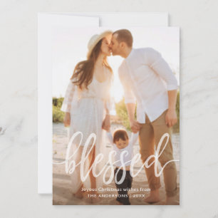 Cartes Pour Fêtes Annuelles Bienheureux Noël Vacances manuscrites Script photo