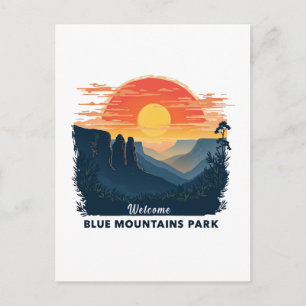 Cartes Pour Fêtes Annuelles Bienvenue à Blue Mountains National Australian Par