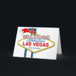 Cartes Pour Fêtes Annuelles Bienvenue à Fabulous Las Vegas Noël<br><div class="desc">Bienvenue au design de Las Vegas Santa Hat</div>