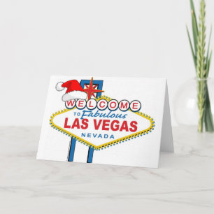Cartes Pour Fêtes Annuelles Bienvenue à Fabulous Las Vegas Noël