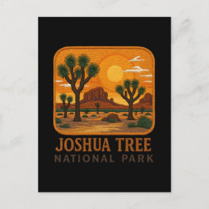 Cartes Pour Fêtes Annuelles Bienvenue à la broderie Joshua Tree National USA