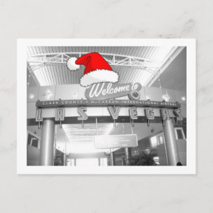 Cartes Pour Fêtes Annuelles Bienvenue à Las Vegas Noël