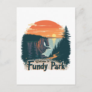Cartes Pour Fêtes Annuelles Bienvenue au parc national canadien Fundy