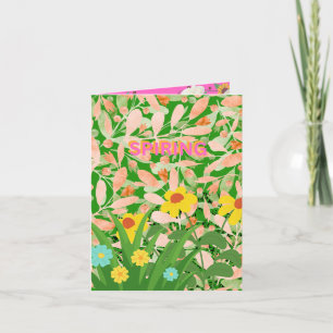 CARTES POUR FÊTES ANNUELLES BIENVENUE PRINTEMPS.