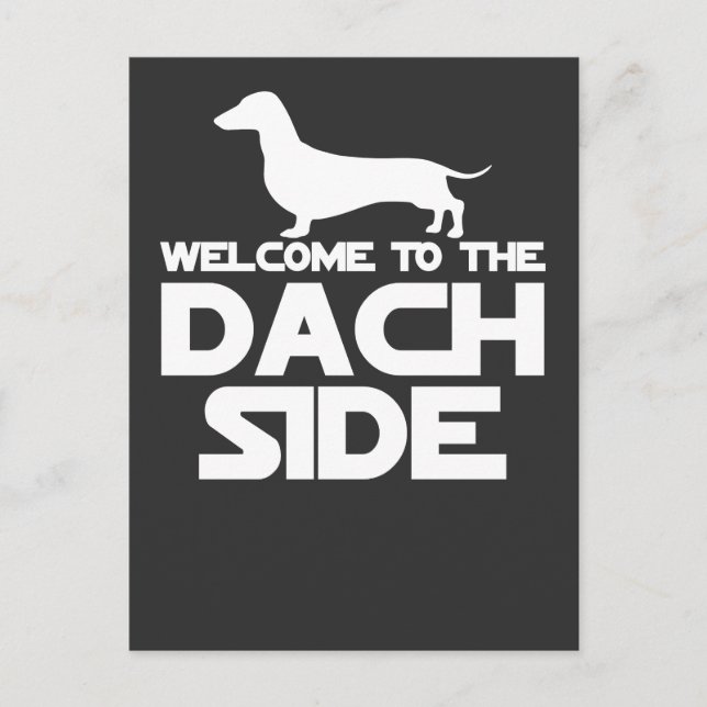 Cartes Pour Fêtes Annuelles Bienvenue Sur Le Côté Dachshund (Devant)