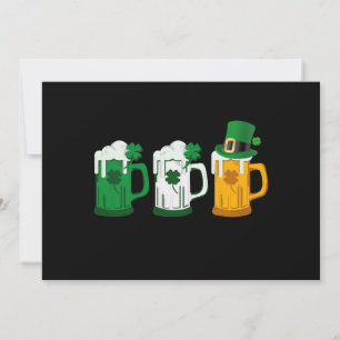 Cartes Pour Fêtes Annuelles Bière irlandaise Drapeau de l'Irlande St Patricks 