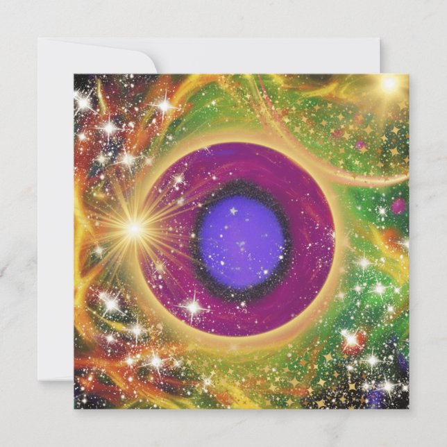 Cartes Pour Fêtes Annuelles Big bang (Devant)